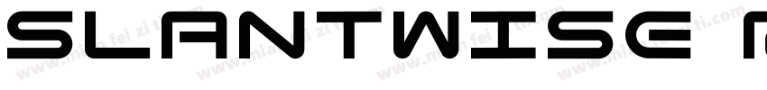 Slantwise Regular字体转换